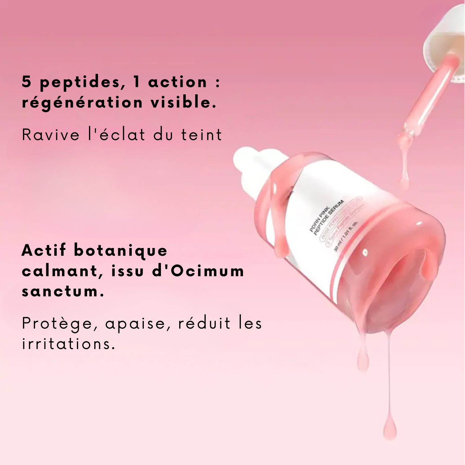 Nüroma – sérum régénérant peptides roses PDRN